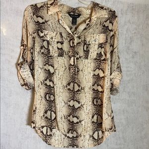 White House Black Market silk shirt